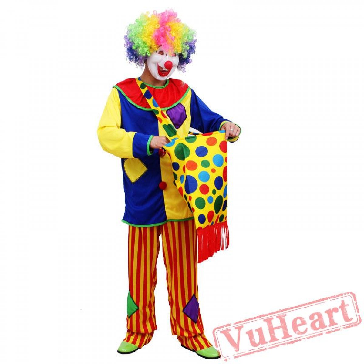 Clown halloween cosplay costume