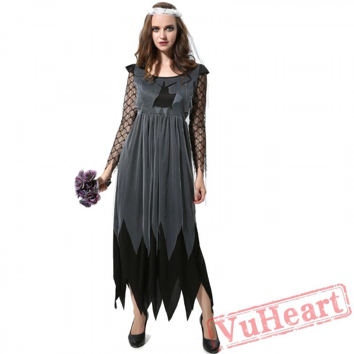 Ghost bride costume, halloween cosplay costume