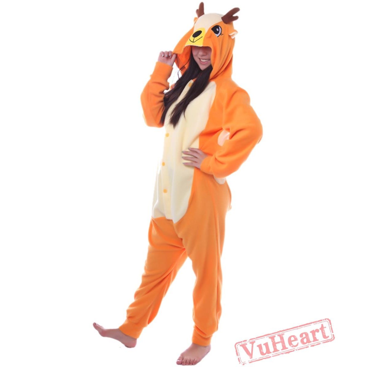 Women & Men The Deer Kigurumi Onesies Pajamas Costumes