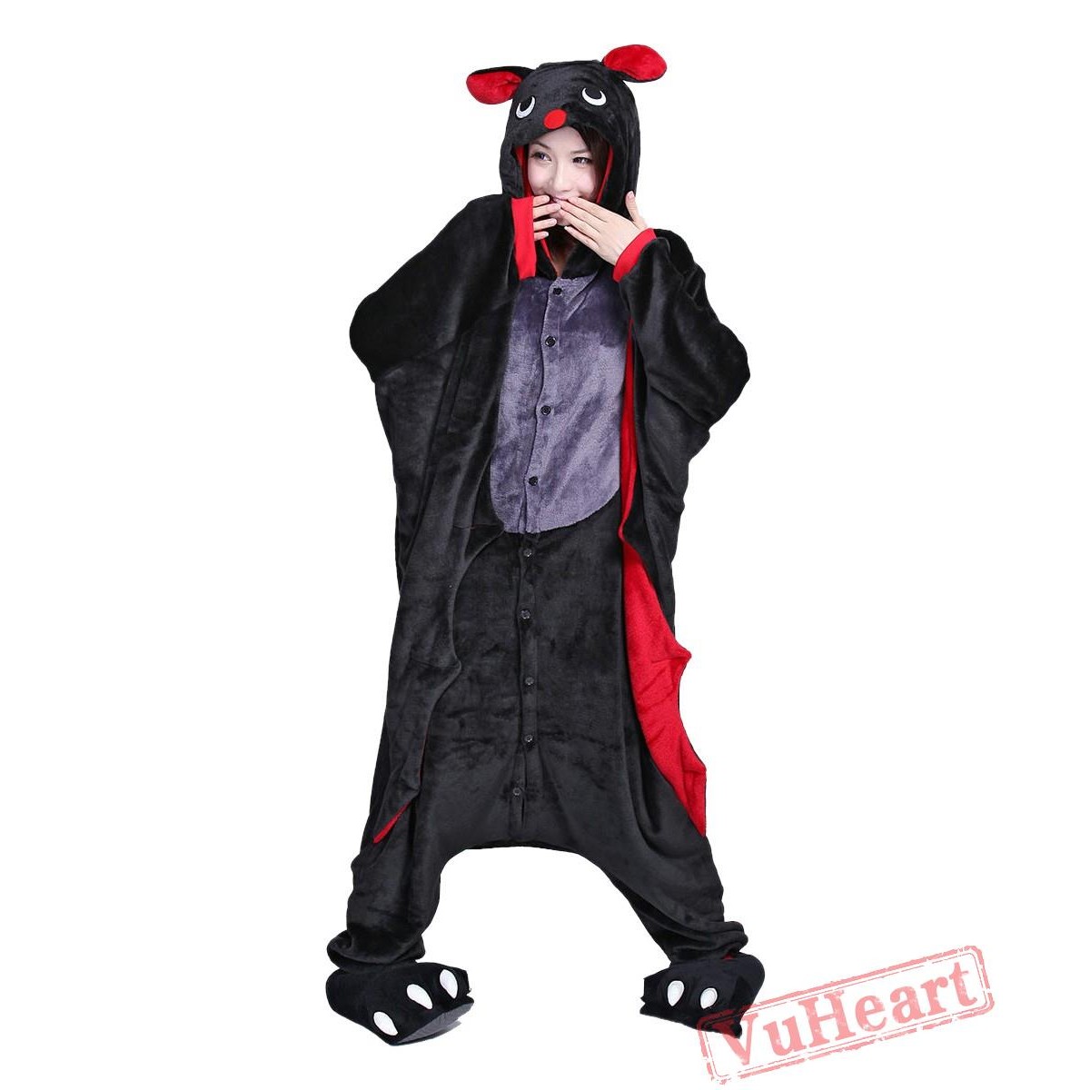 Women & Men Bat Kigurumi Onesies Pajamas Costumes