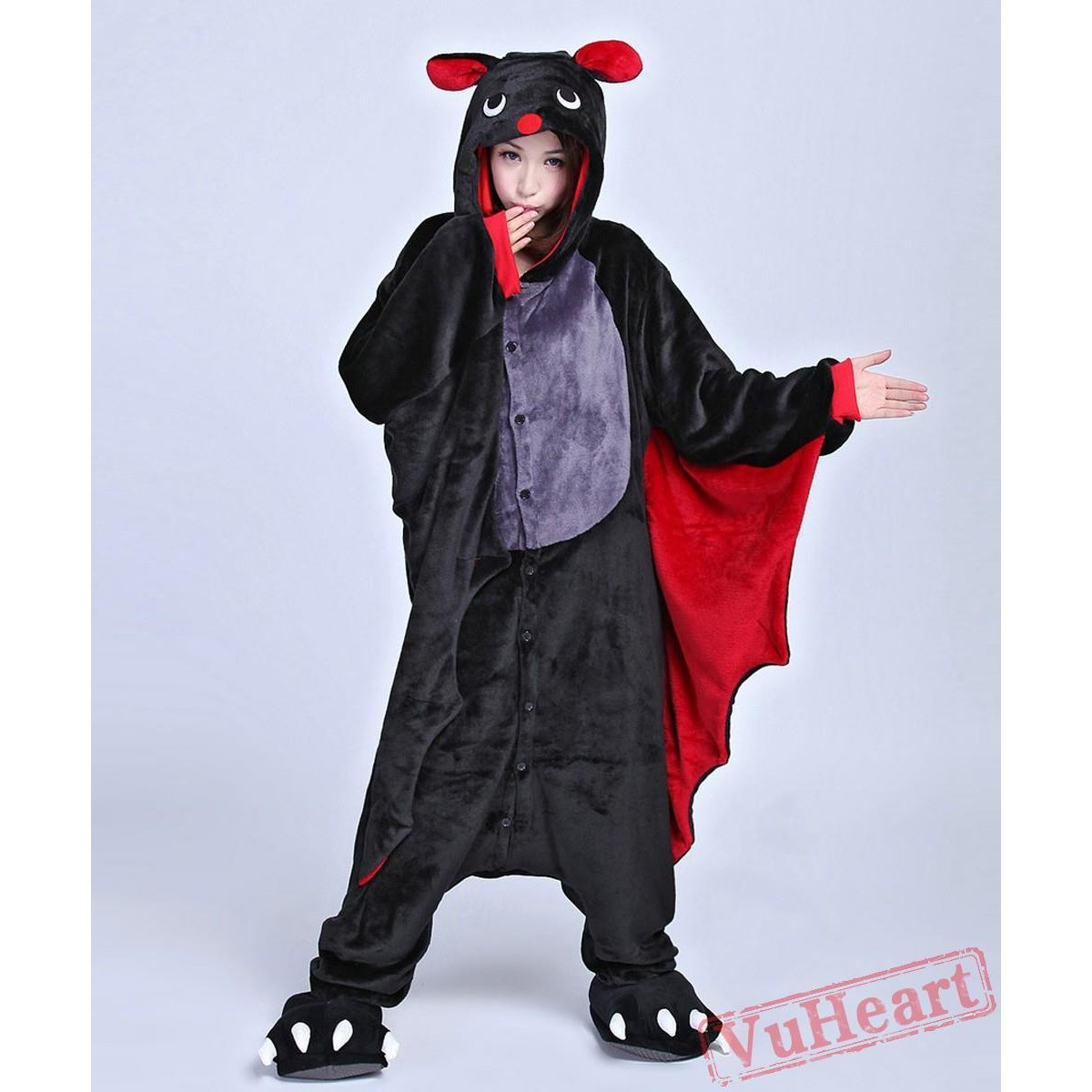 Women & Men Bat Kigurumi Onesies Pajamas Costumes