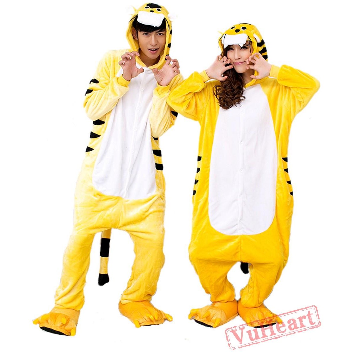 Tiger Couple Onesies / Pajamas / Costumes