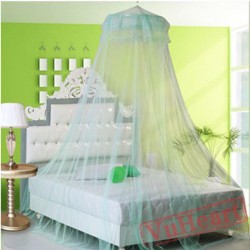 Lace Hanging Classical Green Mosquito Net for Bed