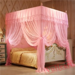 Elegant Square Purple Mosquito Net for Double Bed