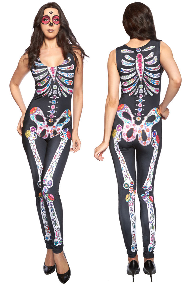 womens skeleton jumpsuit