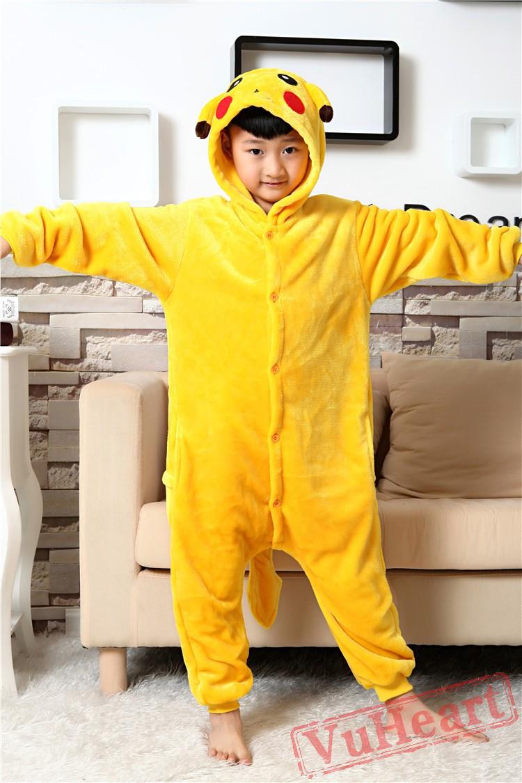 Kids Pikachu Kigurumi Onesies